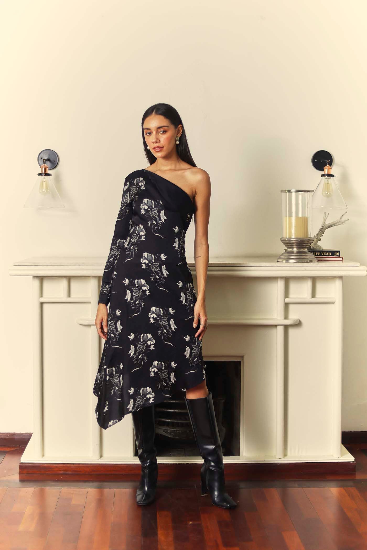 Zoila Printed Midi Dress